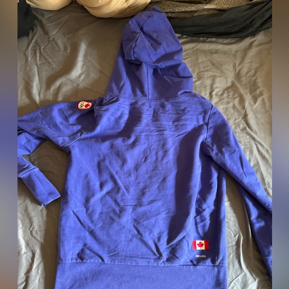 Purple adidas team Canada hoodie - Picture 2 of 5